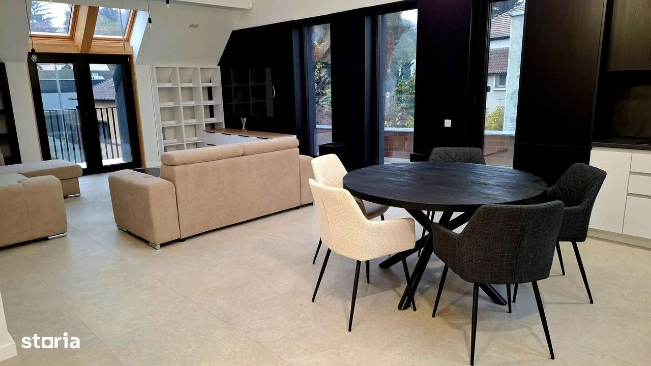 OPORTUNITATE- De vanzare penthouse finisat , mobilat/utilat-13