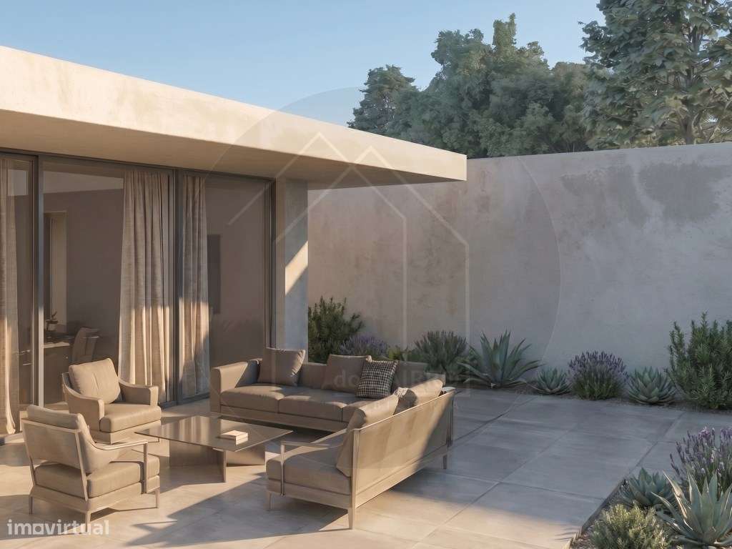 Moradia T3 Térrea de Arquitetura Contemporânea com Jardim Privativo...-3