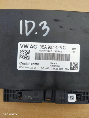 VW ID3 ID.3 2021 MODUŁ STEROWNIK KOMPUTER ECU SILNIKA 0EA907425 C - 4