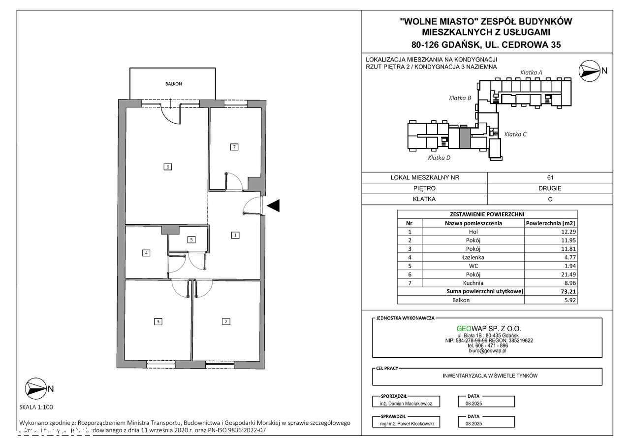 Wolne Miasto etap VII | 3-pok. | 61 - Pełny obrazek: 2/7