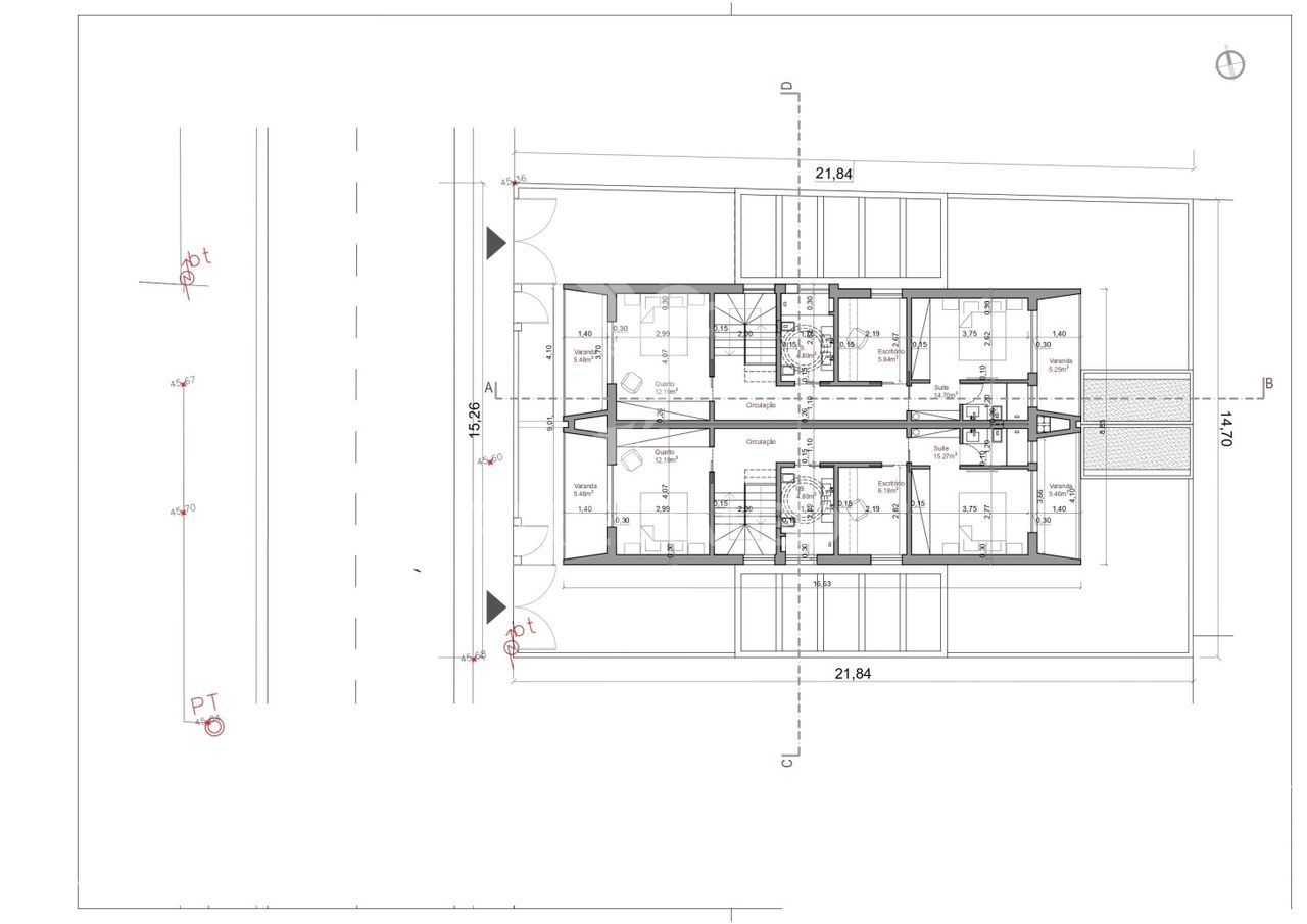 Suíte, 1 Escritório, 3 Quartos, Pérgola