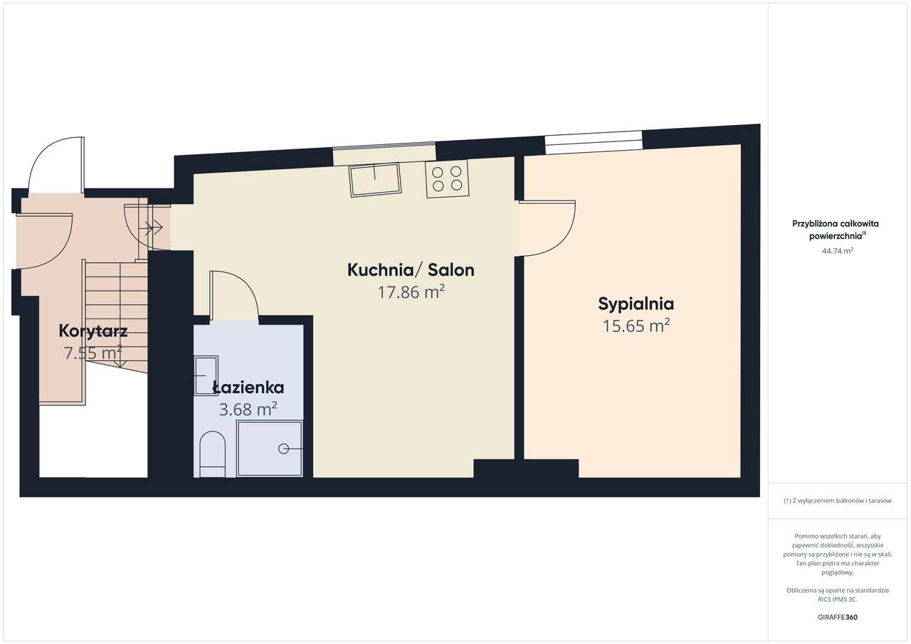 Stylowe mieszkanie 37 m2 - Kalisz, - 1. piętro - 295 000 zł-9