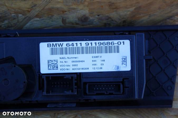 Panel nawiewu klimatyzacji nawiewu BMW e90 e91 e92 e93 9119686 - 6