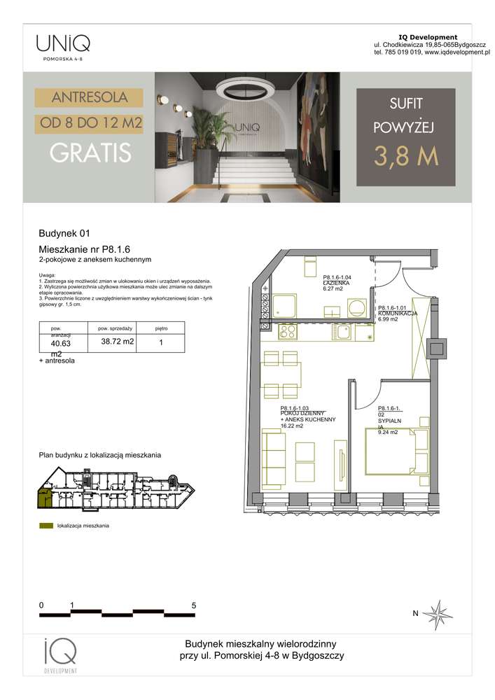 Pomorska | mieszkanie 2-pok. | P8.1.6 - Pełny obrazek: 2/7