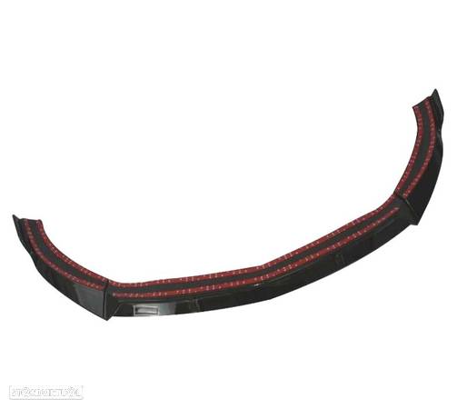 SPOILER LIP FRONTAL PARA MERCEDES CLA W117 AMG 14-18 LOOK BRABUS PRETO BRILHANTE - 5