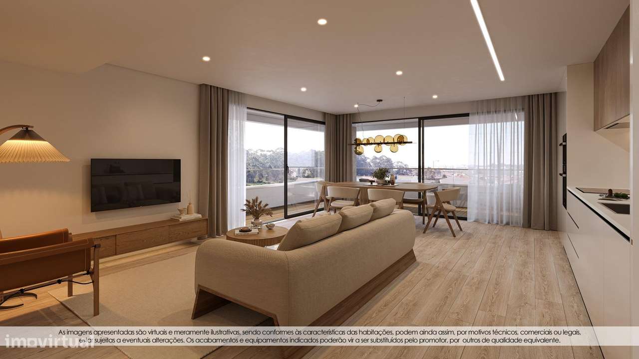 Novo Empreendimento em Custóias – T1 a T3 Duplex, junto a... - Grande imagem: 2/11