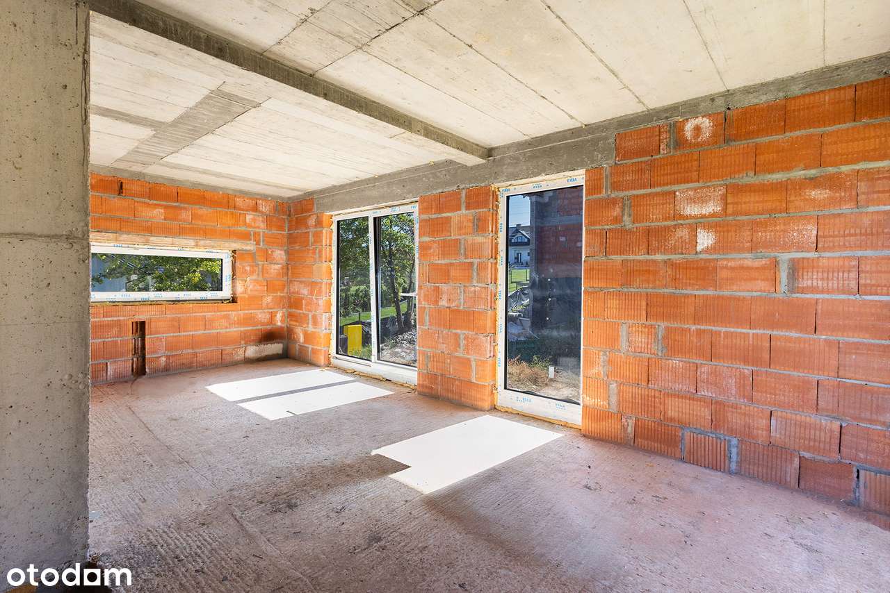 Łapczyca, gm. Bochnia dom wolnostojący + garaż – stan surowy zamknięty-8