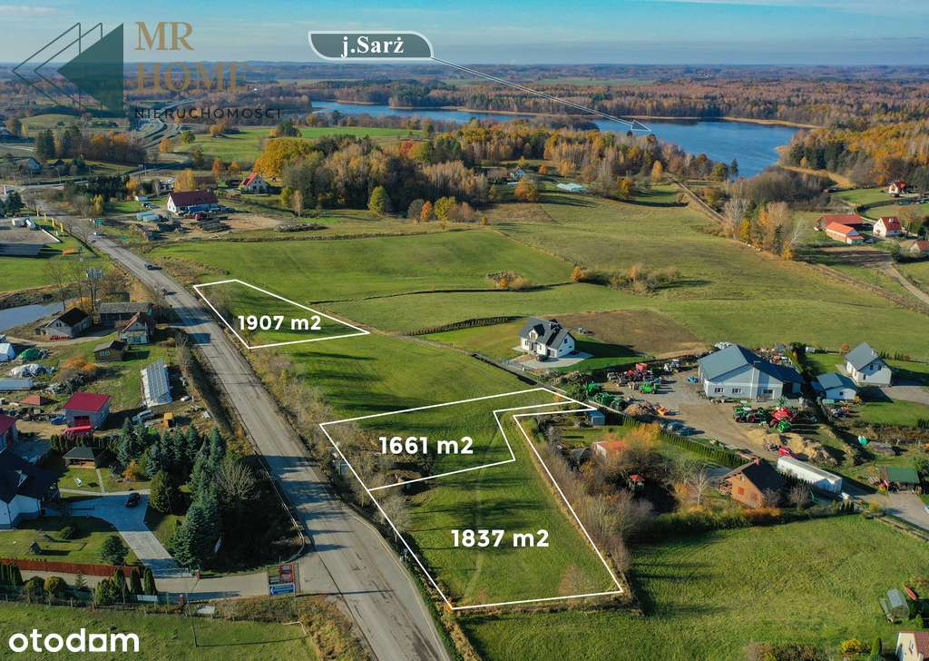 Budowlana działka z WZ w Bagienicach k.Mrągowa-1