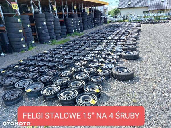 Różne felgi stalowe 15 cali na 4 śruby PEUGEOT CITROEN RENAULT NISSAN DACIA CHEVROLET KOŁO ZAPASOWE - 1