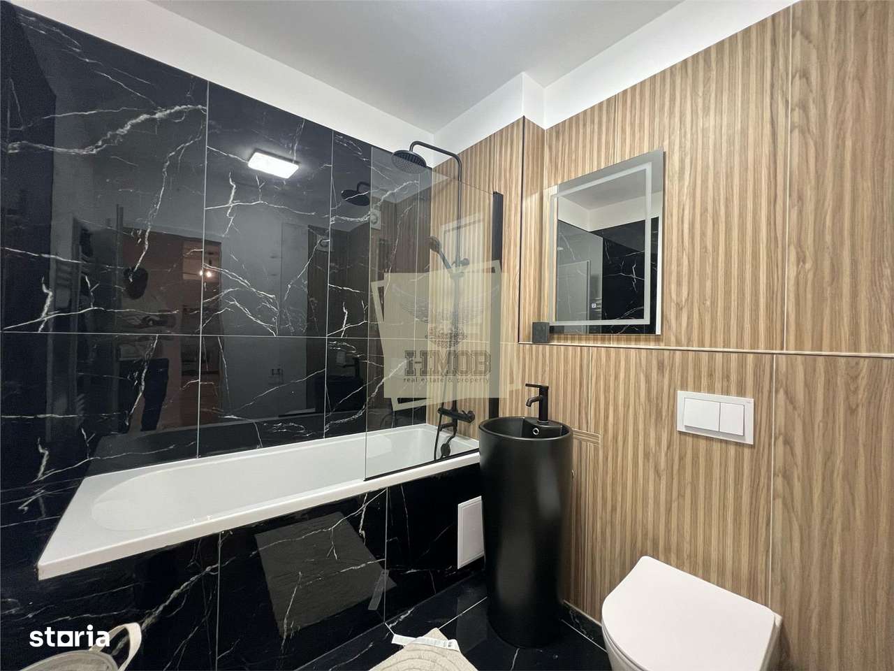 Apartament mobilat 60 mp utili la etajul 1 cu 2 camere terasa 12 mp - Imagine principală: 5/10