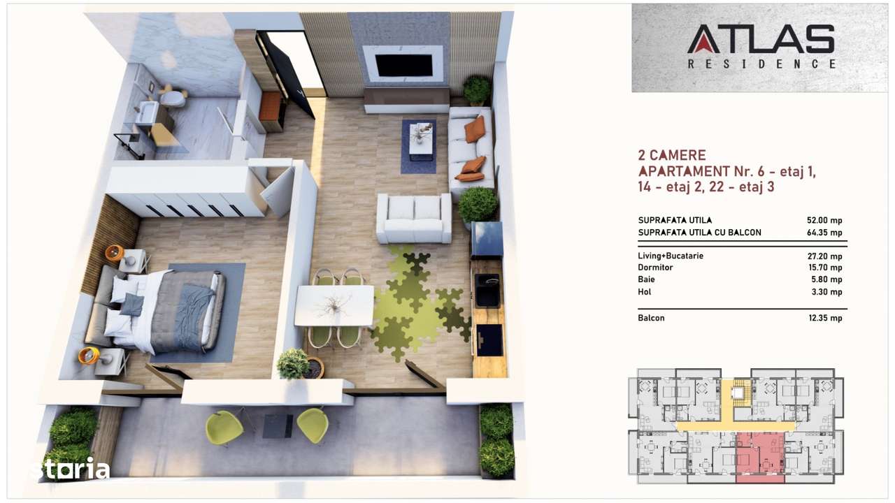 Ap 2 cam ATLAS Residence Tomis Plus Str. Budapesta!-5