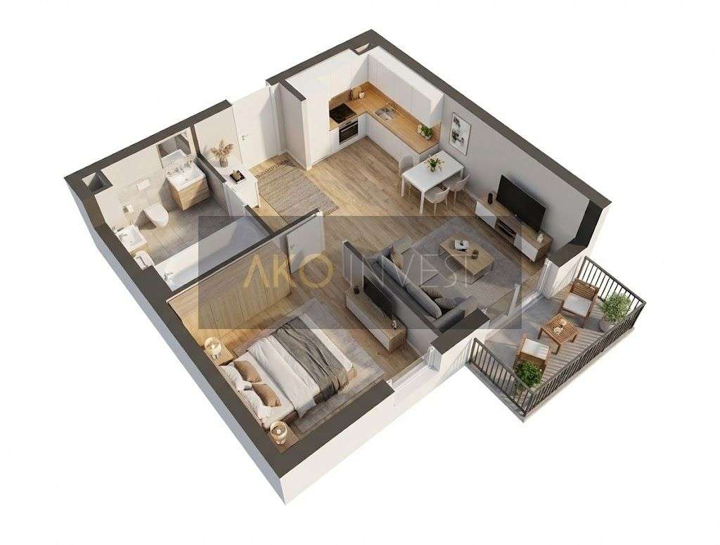 SZYBKI TERMIN! 2 pok 40m2 | DUŻY BALKON | Tramwaj 2 min | 50 mieszkań - Pełny obrazek: 3/8