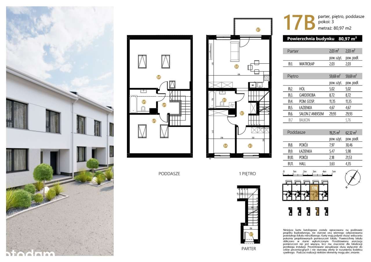 Mieszkanie dwupoziomowe 80,97 m2 Matysówka-9