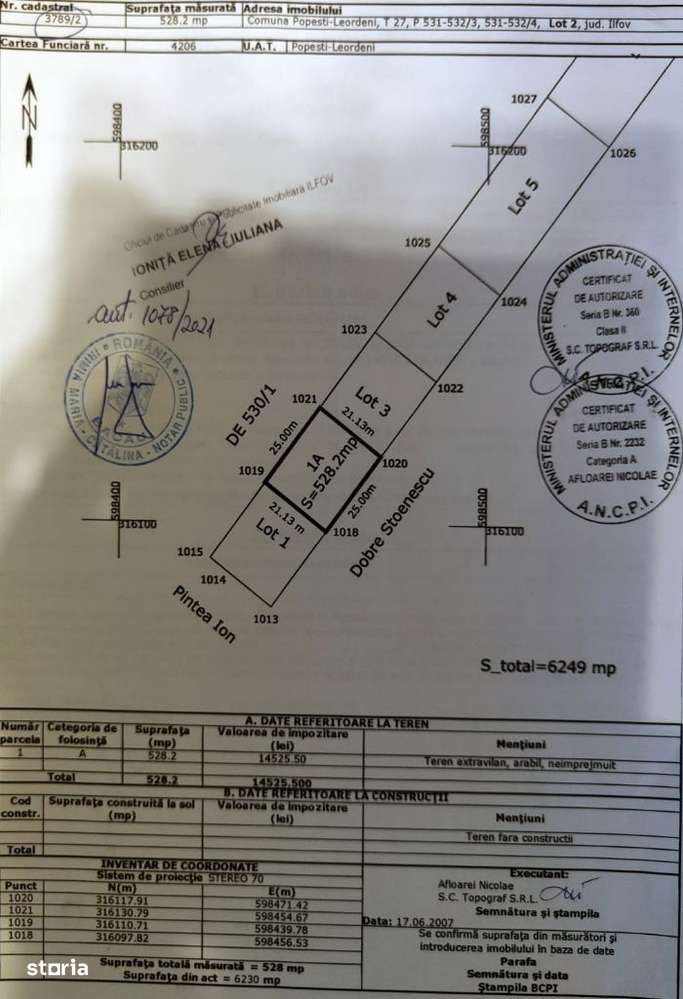 Teren 528 mp DN4 - A0 - Popești Leordeni-3