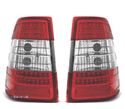 FAROLINS TRASEIROS LED PARA MERCEDES E W124 KOMBI 85-95 VERMELHO CROMADO - 1