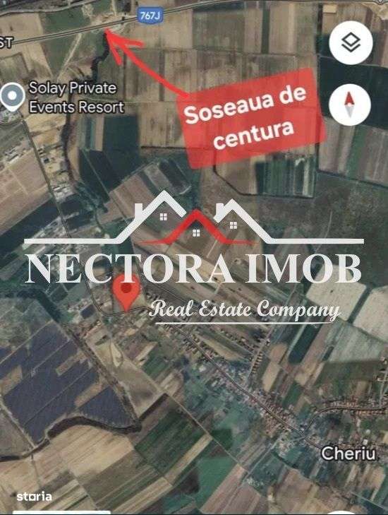 NECTORA IMOB-Teren Intravilan 10.000 mp, Zona Cheriu-Centura Oradea - Imagine principală: 2/4
