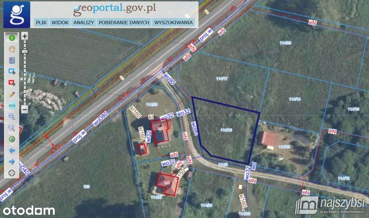 Zastań- Międzywodzie, działka budowlana 1205 m2-9