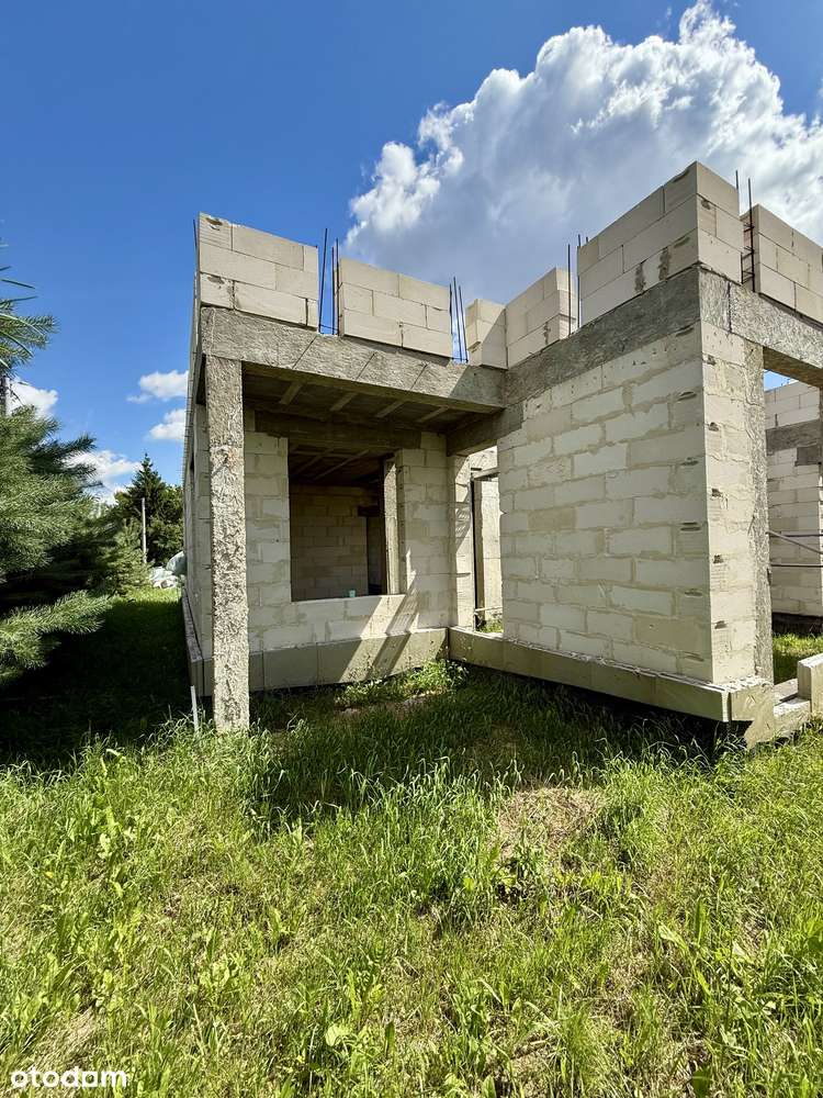 Nowoczesny dom parterowy 95 m² w trakcie budowy – działka 9 ar – Sumin-7