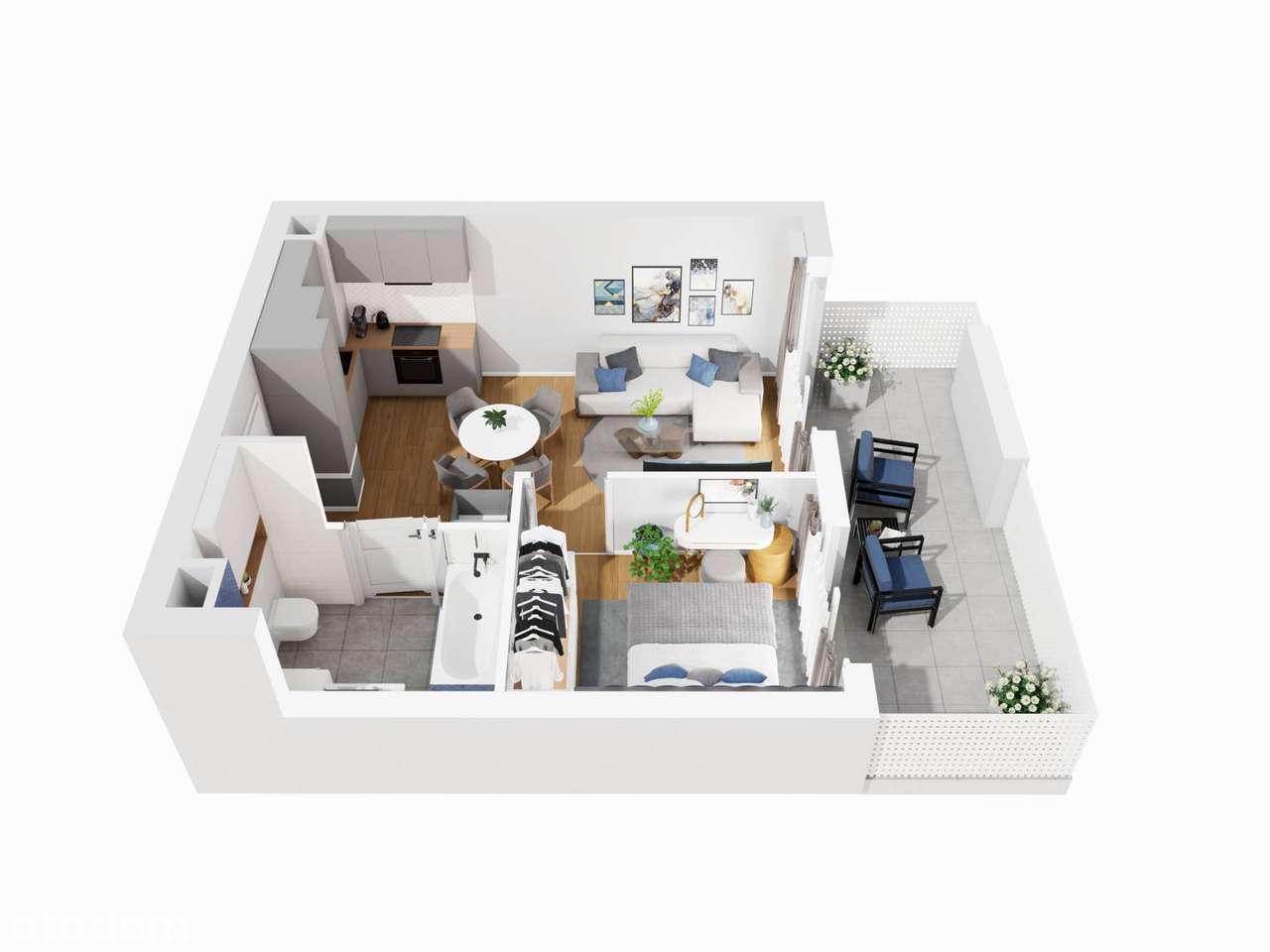 K​W͏A​D​R͏A​T I​I  | mieszkanie 2-pok. | M58 - Pełny obrazek: 4/7