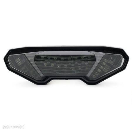 farolim led yamaha mt-09 fumado com piscas integrado - 1