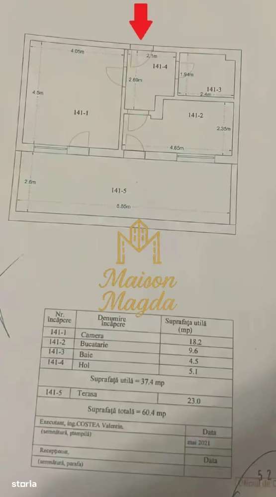 Garsoniera moderna cu tersasa ,zona Theodor Pallady!-7
