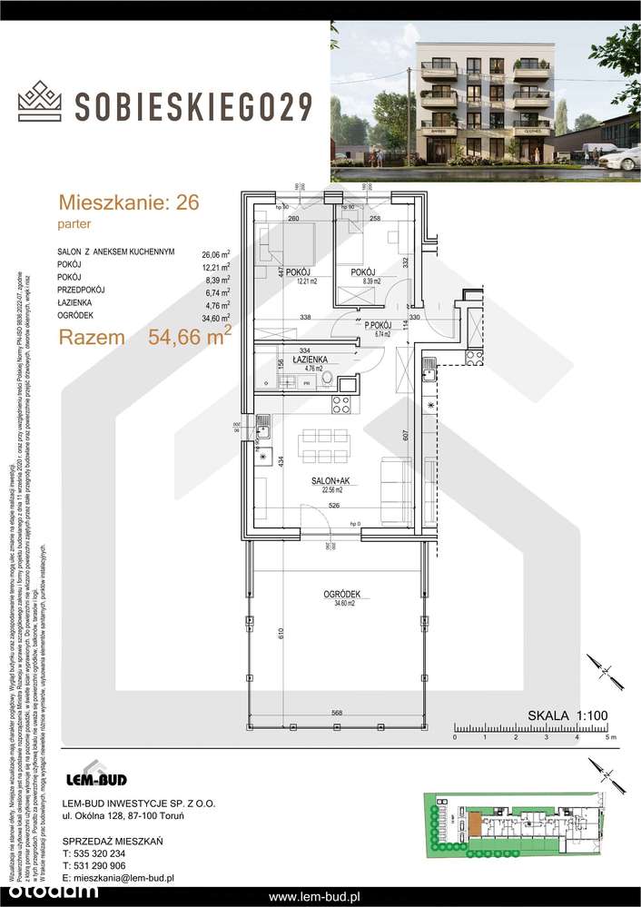 Sobieskiego 29 | mieszkanie 3-pok. | S.00.26 - Pełny obrazek: 5/16