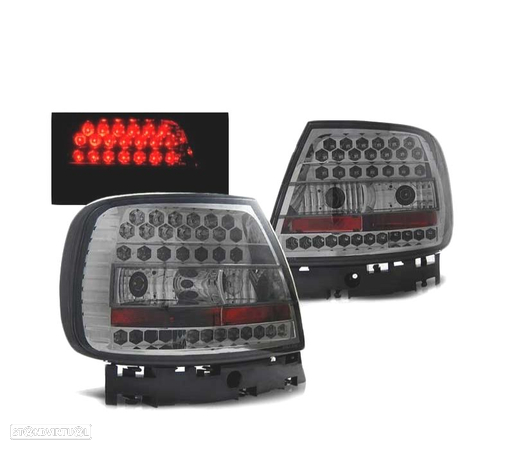 FAROLINS TRASEIROS LED PARA AUDI A4 B5 LIMOUSINE 94-00 FUMADO - 1