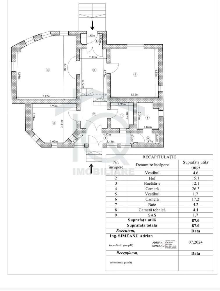 Vila de vanzare, 1070 mp teren, realizata in reg. proprie, COMISION 0%-17
