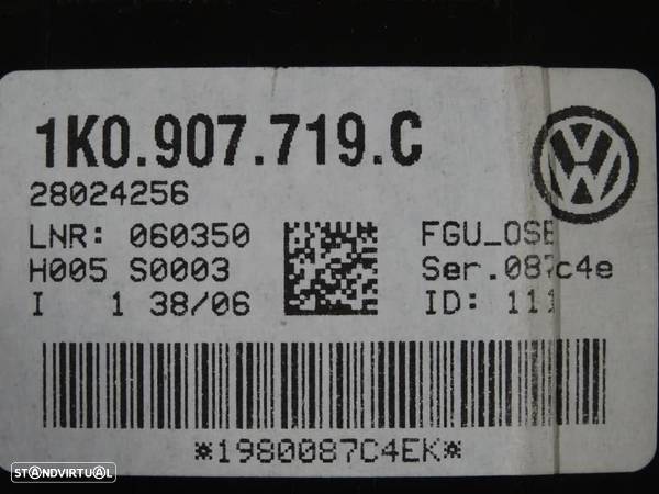 Módulo Controlo Anti Roubo Volkswagen Golf V (1K1)  1K0907719c / 1K0 9 - 4
