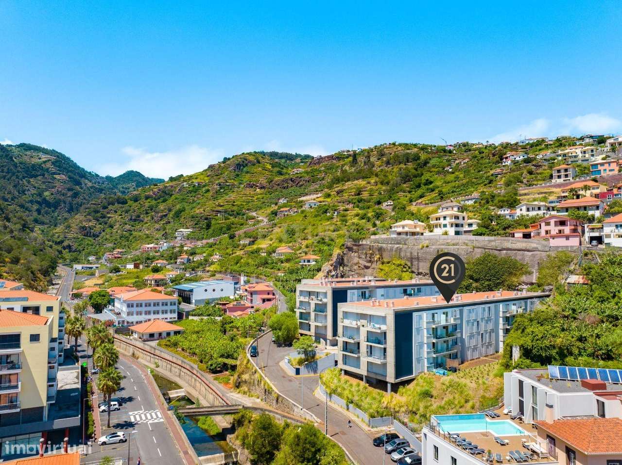 Apartamento T2 no Centro de Santa Cruz com Vista Mar - Grande imagem: 1/9