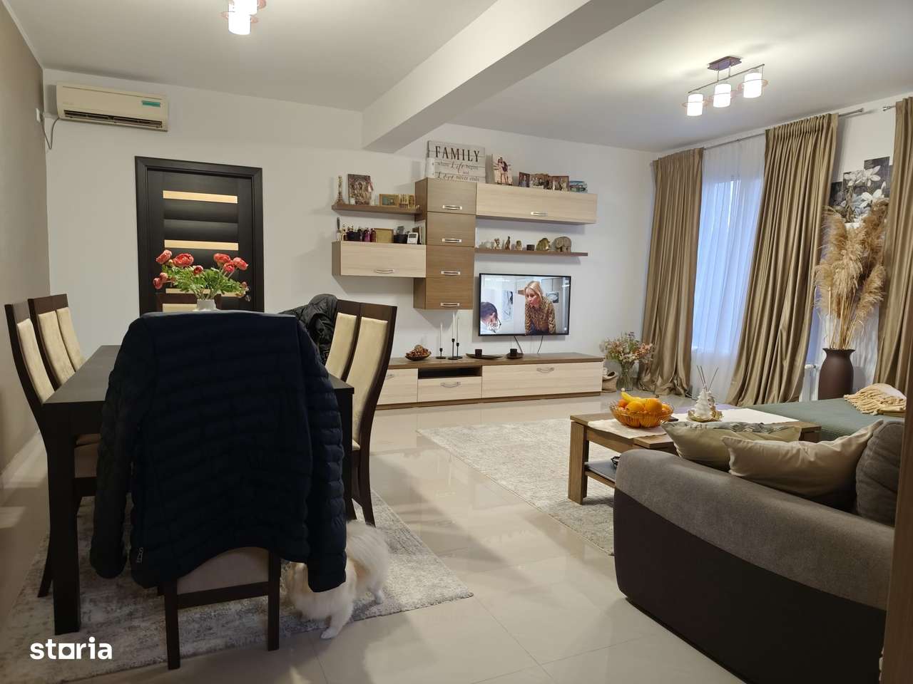 FARA COMISIOANE casa mobilata elegant si utilata cu 3 camere 3 bai P+1-4