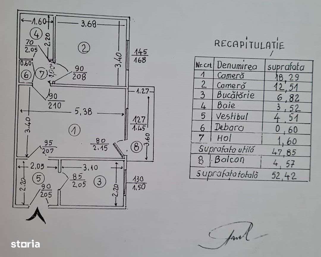 Apartament 2 camere Semi-Decomandat, 53mp , 1 Decembrie 1918 - Imagine principală: 5/10