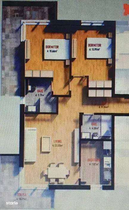 Apartamente De Vanzare 3 Camere Dobroiesti | Rate Dezvoltator - Imagine principală: 4/6