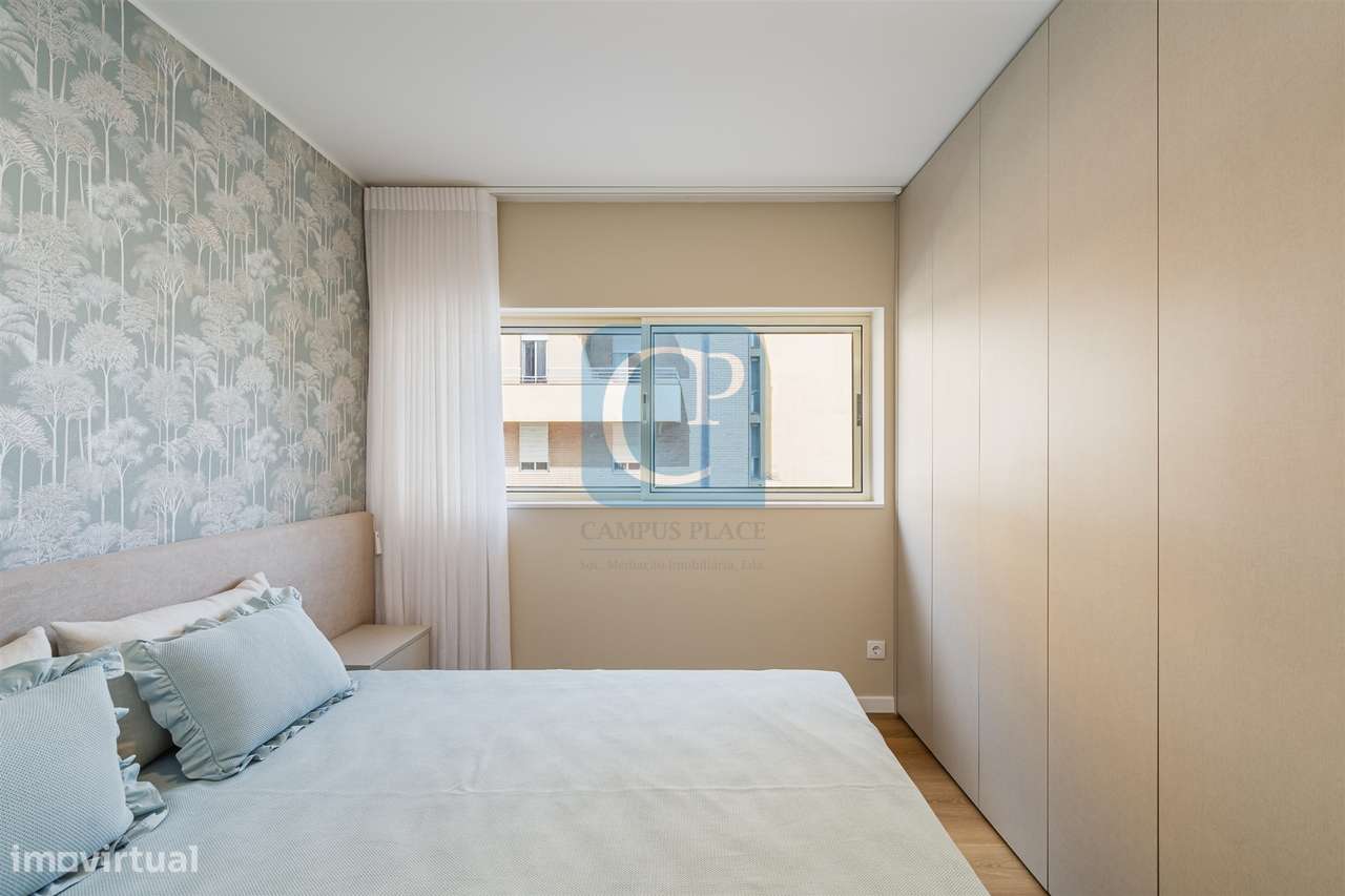 Apartamento T2 mobilado em condomínio fechado, Ramalde, Porto-13
