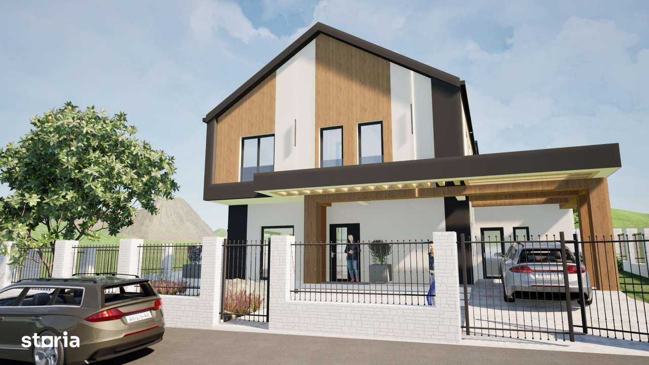 Casă individuală două terase pod cu placă turnată curte liberă 220 mp - Imagine principală: 5/12