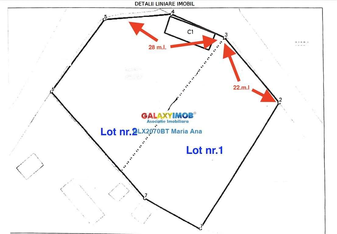 Vanzare 2 loturi teren 1000 mp. Stancesti! - Imagine principală: 2/4