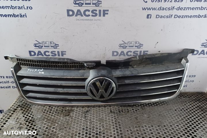 Grila radiator Volkswagen VW Touran 1  [din 2003 pana  2006] seria Minivan 1.9 TDI MT (100 hp) - 1