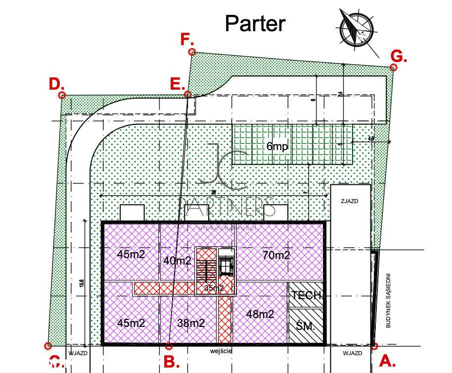 Działka inwestycyjna, zabudowa wielorodzinna-4