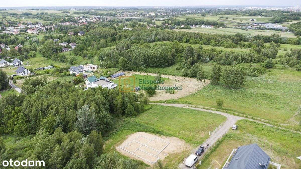 działka budowlana z fundamentem, Zielone wzgórze-6