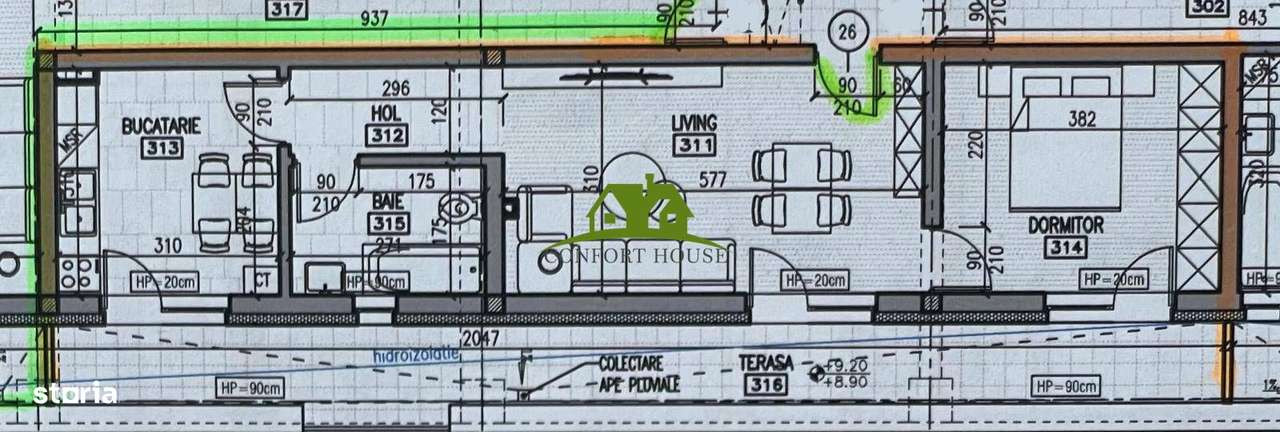 Apartament 2 camere, bloc nou, P+3, Ap.26, Et.3, Bl.3 - CP2440358 - Imagine principală: 5/10