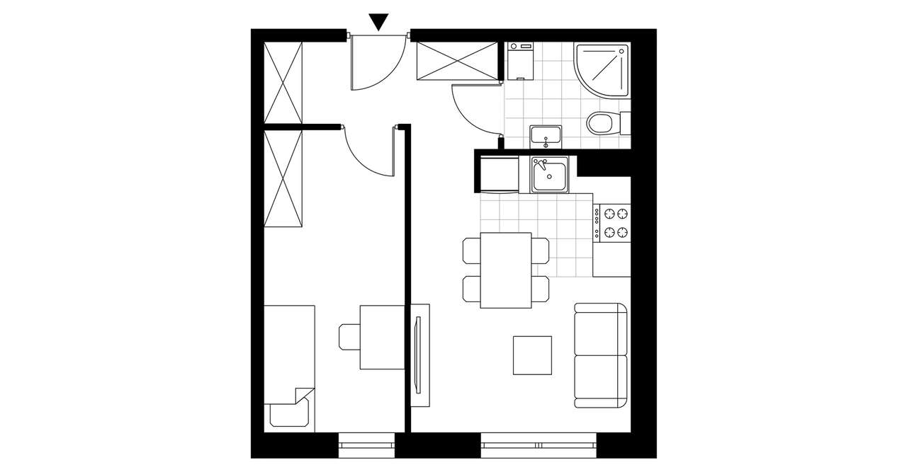 Zakątek Łokietka | mieszkanie 2-pok. | B1 - Pełny obrazek: 4/7