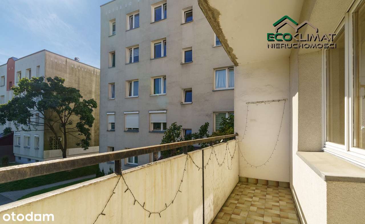 3 pokoje Radogoszcz Wschód balkon loggia 1 pietro w bloku-1