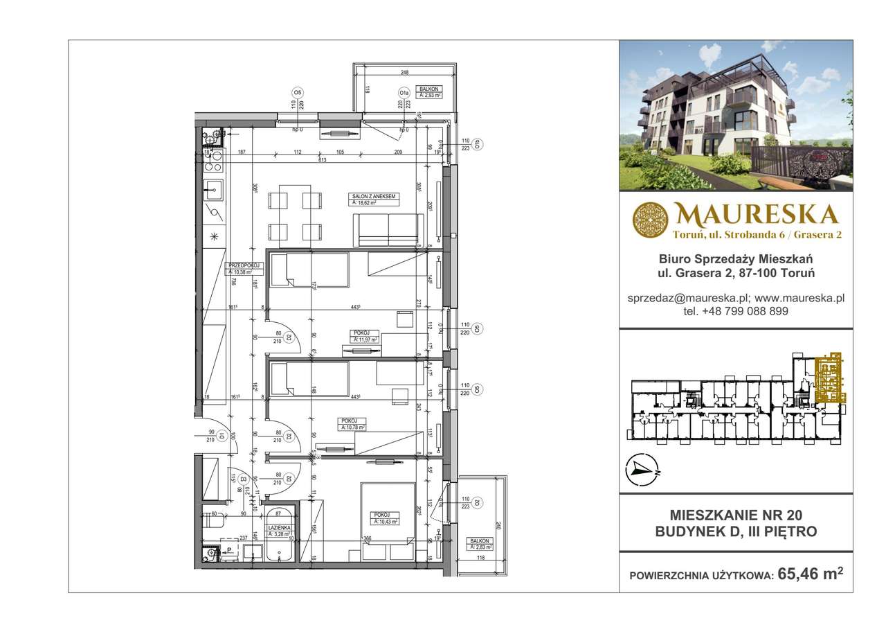 Osiedle Maureska | mieszkanie 4-pok. | D.20 - Pełny obrazek: 2/7