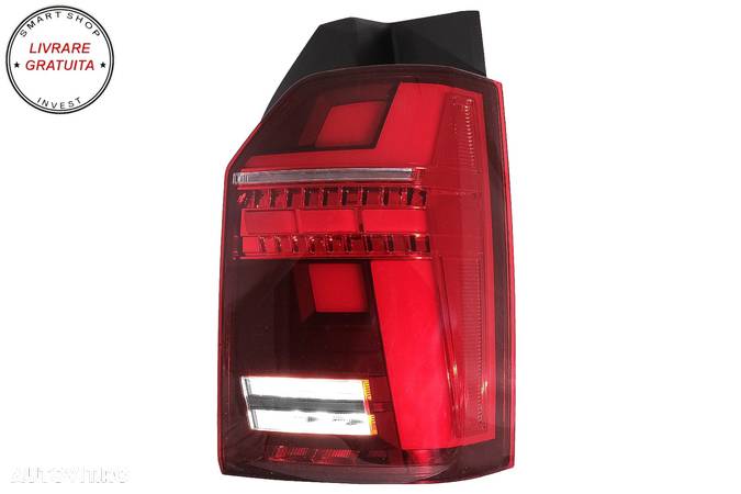 Stopuri Full LED compatibile cu VW Transporter T6 (2015-2020) Semnal Dinamic- livrare gratuita - 4