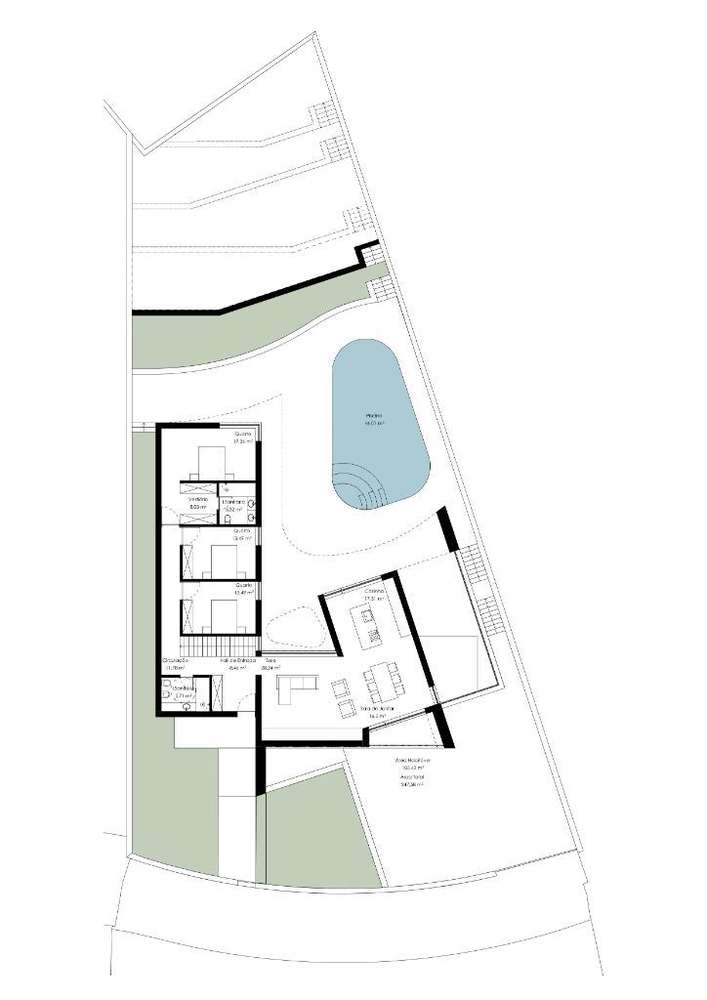 Moradia V3 com arquitetura moderna.-12