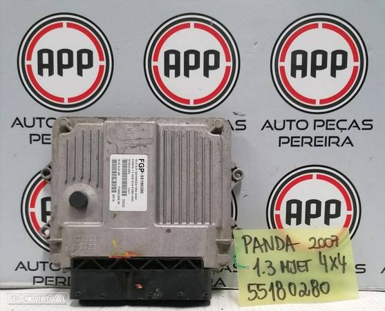 Centralina Fiat Panda 2007, 1.3 MJET referência 55180280. - 1