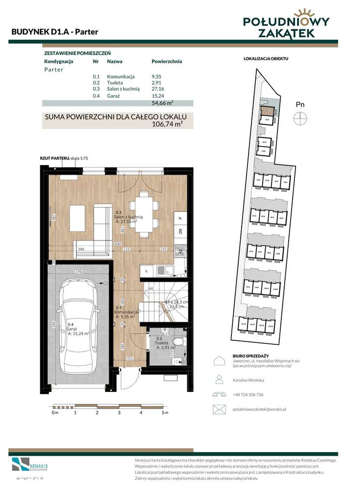 Południowy Zakątek | dom 4-pok. | D1.A - Pełny obrazek: 2/10