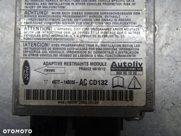 FORD MONDEO MK3 LIFT 03-07 SENSOR MODUŁ AIRBAG 4S7T-14B056AC - 3