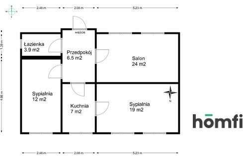 Ustawne mieszkanie 71 m² | Bytom Centrum - Pełny obrazek: 5/5