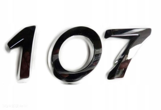 PEUGEOT 107 EMBLEMAT ZNACZEK LOGO SZEROKOŚĆ 72mm - 1